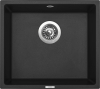 Granitový dřez Sinks FRAME 457 Pureblack + Elasta nerez/černá G21326