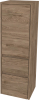 Mereo Opto koupelnová skříňka vysoká 125 cm, pravé otevírání, Multidecor, Dark Rockford Hic CN995PDRH1