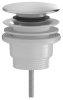 Bruckner Umyvadlová výpust 5/4“, click-clack, velká zátka, 4-45mm, ABS/nerez 151.308.1