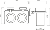 Nimco UNIX Držák na kartáčky dvojitý UN X3-58DW-26