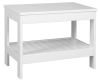 Aqualine ETIDE policový regál nízký 61x45x36 cm, bílá mat ET061