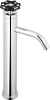 Sapho INDUSTRY stojánková umyvadlová baterie vysoká, výška 332 mm, chrom/černá 5102LTT