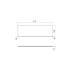 Sapho LOREA deska Rockstone 161x1, 2x52, 5cm, black attica LE160-0598