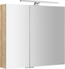 Sapho MIRRÓ galerka s LED osvětlením, 80x70x16cm, dub alabama MC080-0022