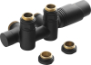 Bruckner WICHER COMBI připojovací sada termostatická pro středové připojení 50mm, černá mat 600.331.6
