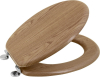 Aqualine AQUALINE WC sedátko, dub 1705-10