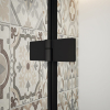 Gelco TRINITY BLACK čtvercový sprchový kout 800x800mm, matné sklo, pravé GT5680-80MR-B