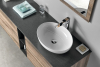 Sapho TREOS pracovní deska 1316x513 mm, rockstone, bílá mat TX132-0101