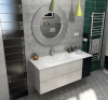 Sapho TREOS umyvadlo 111, 6x51, 3 cm, rockstone, bílá mat TS112-0101