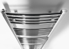 Aqualine ALYA otopné těleso oblé 500x1420mm, chrom LLC203