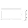 Polysan DEEP PLAIN NIKA panel 100x36cm 84825