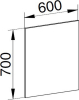 Mereo Zrcadlo 60x70x2 cm CN692
