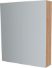 Mereo Koupelnová skříňka zrcadlová 60 cm, galerka, 2 x dvířka, Multidecor, Light Select Walnut CN798G62LSW1