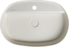 Isvea INFINITY OVAL keramické umyvadlo na desku, 60x40cm, ivory 10NF65060-2K