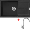 Granitový dřez Sinks ULTIMA 860 XXL Metalblack + Vitalia G14274