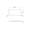 Sapho Deska Rockstone 960x12x445mm, bílá mat DTR96-0101