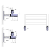 Sapho COMPACT připojovací sada ventilů ruční rohová, chrom CP5015S