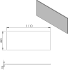 Sapho CIRASA deska DTDL 111x1, 8x46, 5cm, borovice rustik CR111-1616