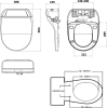 Sapho PURA závěsné WC s elektronickým bidetem USPA LUX UB-6635RU-1