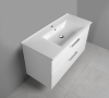 Aqualine VEGA umyvadlová skříňka 97x60x43, 6cm, 2x zásuvka, bílá VG103
