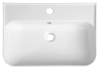 Isvea SISTEMA U keramické umyvadlo 55x38cm, bílá 10PL53055