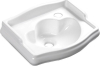 Kerasan RETRO keramické umývátko 41x30cm, otvor pro baterii vpravo, bílá 103301DX