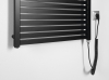 Aqualine TONDI-E elektrické otopné těleso rovné 600x970 mm, 400 W, černá mat DE466T