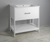 Aqualine ZUNO 85 keramické umyvadlo nábytkové 85x45cm, bílá 9085