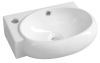 Sapho RIBERA keramické umývátko rohové 43x28, 5 cm, otvor pro baterii vlevo, bílá AR498