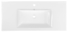 Aqualine ZUNO 100 keramické umyvadlo nábytkové 100x45cm, bílá 9100