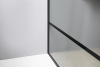 Gelco CURE BLACK sprchová zástěna 1400mm, čiré sklo CB140