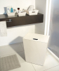 KOH-I-NOOR ECO PELLE koš na prádlo 43x48x26cm, krémová 2462CR