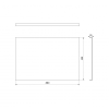 Polysan PLAIN panel boční 88x59cm 72705