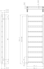 Sapho METRO LIGHT otopné těleso 400x1140 mm, černá mat IR445TB