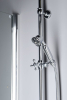 Sapho VANITY sprchový sloup k napojení na baterii, hlavová, ruční sprcha, chrom SET061