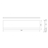 Polysan DEEP PLAIN NIKA panel 150x36cm 73201