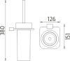 Nimco KIBO Toaletní WC kartáč Ki X3-94W-26
