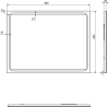 Sapho GEMINI zrcadlo s LED osvětlením 60x80cm GM060
