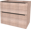 Mereo Mailo, koupelnová skříňka 81 cm, černé madlo, Multidecor, Dub Nelson CN591SBDNLS