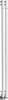 Sapho PILON otopné těleso 122x1800mm, se dvěma háčky pro ručník, bílá mat IZ125T
