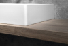 GSI KUBE X keramické umývátko 50x25cm, broušená spodní hrana, bez otvoru, pravé/levé, bílá ExtraGlaze 94869011
