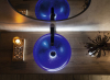 Sapho MURANO BLU skleněné umyvadlo na desku, průměr 40cm, modrá AL5318-65