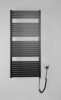 Aqualine TONDI-E elektrické otopné těleso rovné 600x1330 mm, 600 W, černá mat DE486T