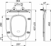 Sapho BELLO WC sedátko, SLIM, Soft Close, Easy Take, bílá PCS103