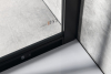 Gelco SIGMA SIMPLY BLACK čtvrtkruhová sprchová zástěna 1200x900 mm, R550, L/R, čiré sklo GS1290B