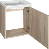 Aqualine ZOJA/KERAMIA FRESH umyvadlová skříňka 44x50x25, 3cm, dub platin 51046DP