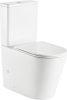 Mereo WC kombi, vyvýšené, vario odpad, kapotované, Smart Flush RIMLESS, keramické vč. sedátka VSD92T1