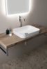 Isvea SOTT AQUA keramické umyvadlo 50x38cm, bílá 10SQ51050