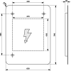 Sapho SENFINECO zrcadlo s LED osvětlením 65x79cm, 3D efekt SF115