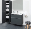 Mereo Mailo, koupelnová skříňka vysoká 170 cm, černé madlo, Multidecor, Dub Bardolino CN594LPBDBAR